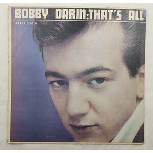 Bobby Darin That's All LP ATCO 33-104 Mono 1956 Vocal Jazz Pop Classic Vinyl LP
